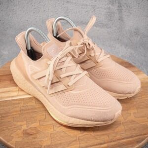 Sz 7 - Adidas Ultraboost 21 Womens Running Shoes Ash Pearl/Hazy Rose FY0391